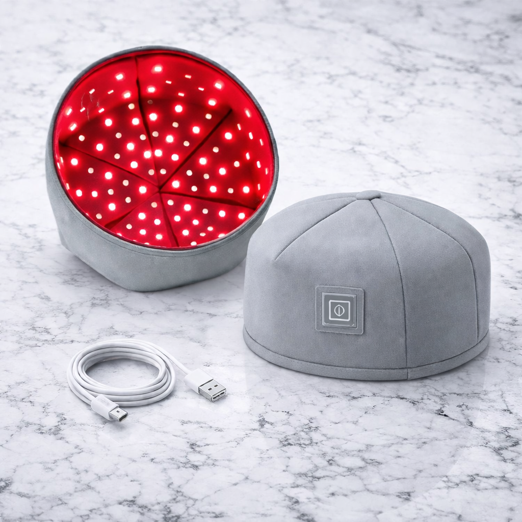 Bonnet LED Anti-Chute – Stimulation Croissance & Relaxation Cuir Chevelu
